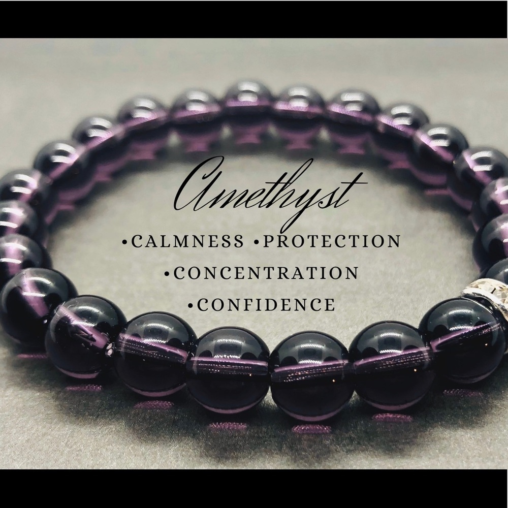 NEW Amethyst Healing Gemstone Bracelet